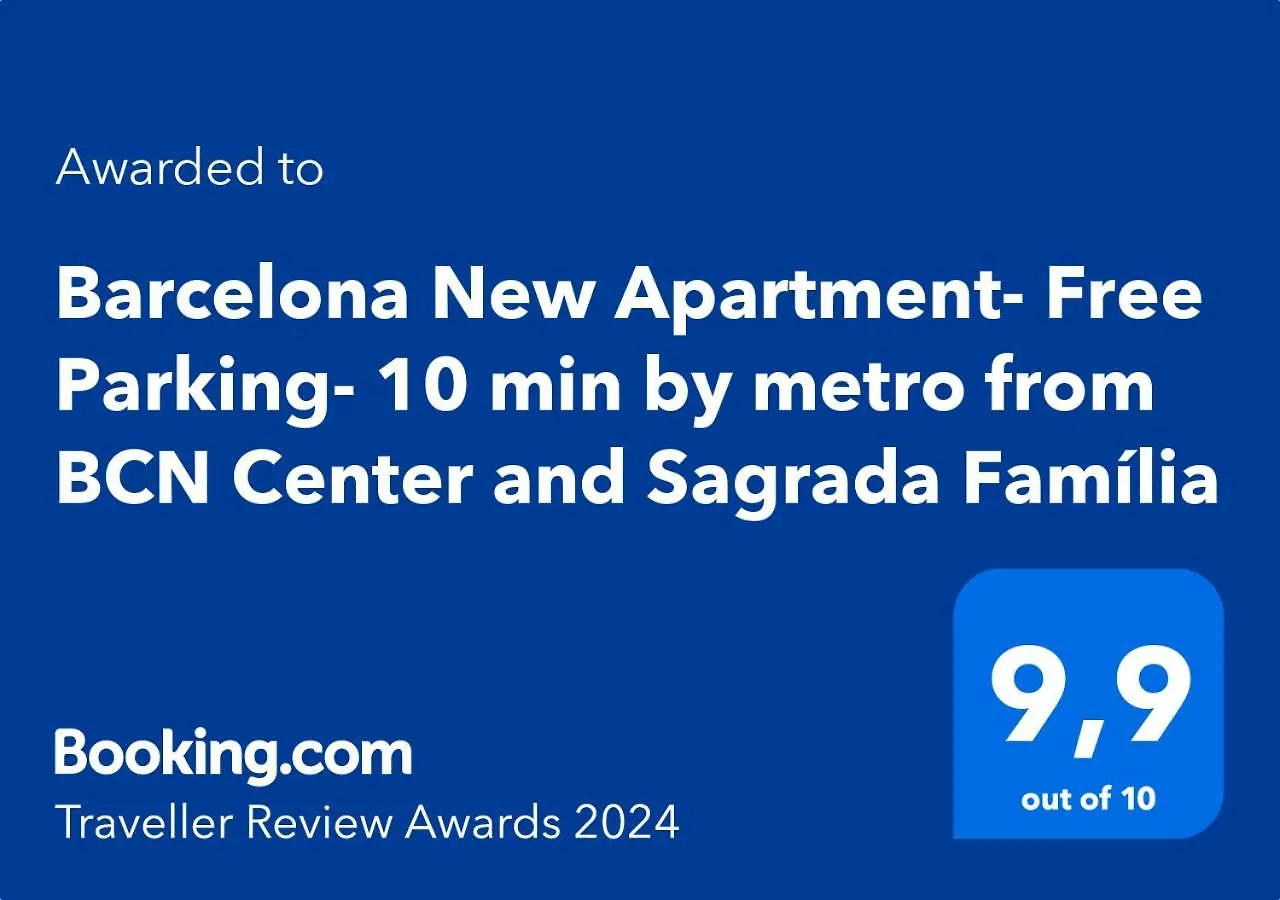 Barcelona Chic Apartments- Free Parking - 10 Min From Bcn City Centre By Metro 0*,